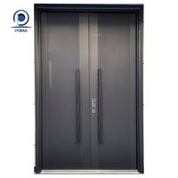 Puerta de Entrada de Acero Inoxidable con Rotura de Puente Térmico y Fibra de Vidrio Prima, Anticorrosión, para Proyectos de Casas de Campo y Hoteles, Uso en Exteriores