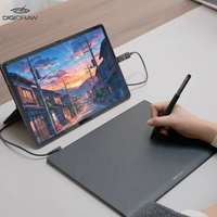 Tablette graphique DigiDraw T410 16384 niveaux, tablette graphique d'entrée de gamme professionnelle, stylet numérique filaire USB C pour concepteurs