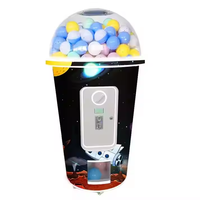 Distributeur automatique de capsules multicolores et durables pour centre commercial, avec jeux d'œufs surprise, gachapons et capsules de thé aux perles