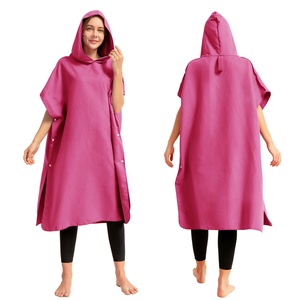 Poncho Con Cappuccio Asciugamano, Surwin Cambiarsi Poncho Con Cappuccio