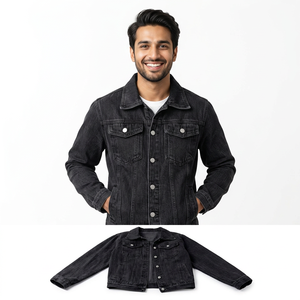 Cheap Wholesale Latest Hot Selling Fancy Denim Men's Cotton Make Jeans Jacket Men Jeans Jacket Men - Product Image 1