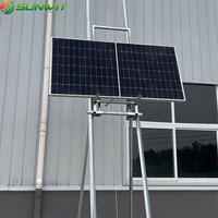 Échelle pliante de 10 mètres pour l'installation de panneaux solaires, avec levage automatique