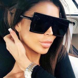 Gafas de Sol Cuadradas Extra Grandes con Protección UV400, Estilo Vintage, Degradado, de Alta Calidad, para Hombre y Mujer, Venta al Por Mayor 2021 - Product Image 4