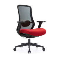 Chaise de bureau ergonomique moderne réglable avec cadre en nylon, coussin haute densité et accoudoirs 4D ajustables pour la maison, le bureau et les salles de réunion
