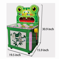 Enfants à pièces jouent jeu de marteau crazy hit tête de grenouille kit de machine de jeu d'arcade machine d'argent d'affaires