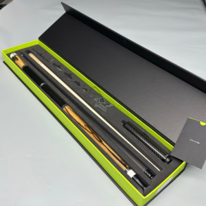 Taco de billar <span class=keywords><strong>ZENI</strong></span> de calidad premium hecho a mano con eje de carbono y arce, QianYi Radial Pin, doble eje, punta de 12.2mm y 11.8mm con contrapeso. - Product Image 2