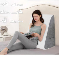 Oreiller en forme de coin en gros, triangle, housse en couche d'air, coussin de lecture en mousse à mémoire de forme pour dormir, reflux acide après chirurgie