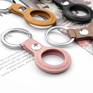 Étui de luxe en cuir véritable <span class=keywords><strong>2021</strong></span> pour Apple <span class=keywords><strong>AirTag</strong></span>, housse de protection pour <span class=keywords><strong>AirTag</strong></span> avec porte-clés - Product Image 2