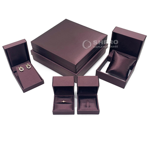 SHERO Purple Square Jewelry Box With Velvet Insert Lid Closure Elegant Packaging For <b>Rings</b> Necklaces - Product Image 6