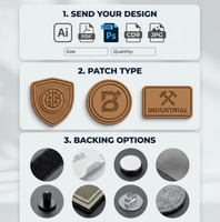 Écussons personnalisés en tissu sergé brodés en 3D en relief, badges logo surélevés personnalisables, thermocollants/coudables pour vêtements, chapeaux et sacs – Vente en gros