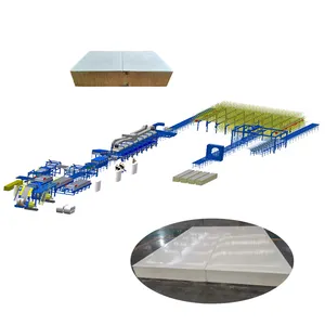 Competitive Price Used Discontinuous PU Sandwich Panel Production Roll Forming Machine Line