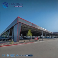 Proyecto America Field: Garaje Prefabricado de Estructura de Acero, Cobertizo para Estacionamiento de Autos, Edificio Comercial para Estacionamiento
