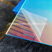 Prix d'usine, vente en gros, feuilles acryliques en plastique PMMA flexibles iridescentes dichroïques de couleur arc-en-ciel, 1-12 mm