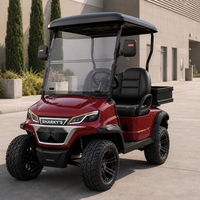 Voiturette de golf 2 places, chariot utilitaire avec benne résistante à l'usure pour chantier de construction, livraison sur courte distance