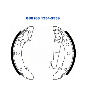 Zapata de freno de tambor trasero C0W001ABE 53085 GS8166 171609525A 1354-S559 - Product Image 2