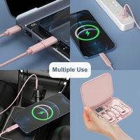 Câble de données multifonctionnel USB-C/Micro USB 60W 3A avec connecteurs rotatifs à 180 degrés, gaine TPE, charge rapide 6-en-1