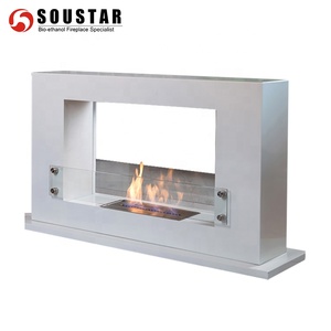 Indoor mobili di trasporto in piedi 2 lati di apertura <span class=keywords><strong>camino</strong></span> a <span class=keywords><strong>bioetanolo</strong></span> - Product Image 3