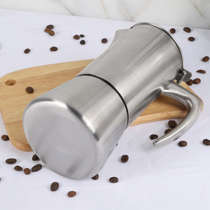 Cafetera italiana de alta calidad, estufa de acero inoxidable, cafetera de inducción Italiana Grande Espresso, cafetera <span class=keywords><strong>Moka</strong></span> Pot - Product Image 4