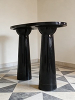 Meubles d'entrée modernes minimalistes de luxe sur mesure, table d'entrée en marbre noir, consoles en marbre naturel
