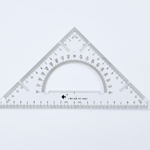 Fabrik Großhandel 25cm Kunststoff Waage Lineal Multifunktions-Büro Schreibwaren Set 2 Stück quadratisches Lineal für Messwerk zeuge Günstig! - Product Image 3