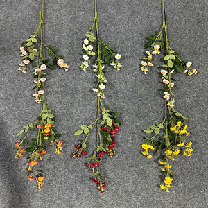 Rosas Artificiales de Múltiples Cabezas, Flores de Seda Hechas a Mano, Decoración de Bodas, Decoración del Hogar, Arreglo de Piso - Product Image 1