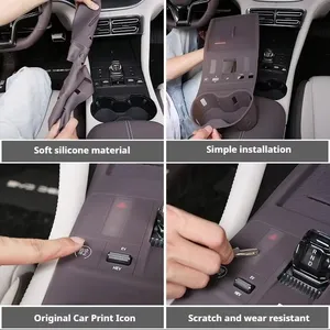 Pour BYD Song Plus DM-I/EV : Housse de protection intégrale en silicone pour pommeau de levier de vitesse – Accessoires de modification - Product Image 4