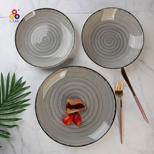 Sanhuan stampa digitale the sky grey stoviglie in ceramica stoviglie in porcellana <span class=keywords><strong>18</strong></span> pezzi <span class=keywords><strong>set</strong></span> da tavola <span class=keywords><strong>piatti</strong></span> e <span class=keywords><strong>piatti</strong></span> - Product Image 1