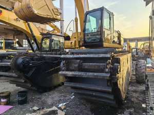 Dragado de tren de rodaje de pontón anfibio hidráulico usado Bomba de motor Cummins Excavadora de pantano de alta eficiencia 1.2mÂ ³ Cubo 2017 - Product Image 4