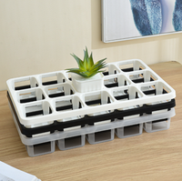 Vente en gros de kits de plateaux de démarrage pour pots de plantes de calibre 8cm 15 cellules Plateau dur en plastique durable pour pots Plateau de semences