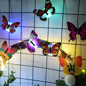 Autocollants muraux LED 3D papillon lumineux en PVC et acrylique pour chambre à coucher, décoration DIY, veilleuse - Vente chaude - Product Image 4