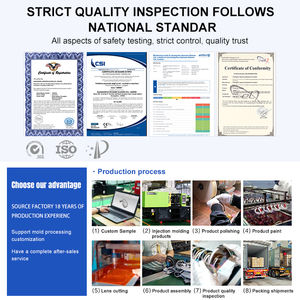 Gafas de Sol Deportivas con Lentes de Espejo Multicolor, Gafas Ergonómicas para Ciclismo y Conducción, Gafas de Pesca para Exteriores, Gafas de Seguridad con Logotipo Personalizado - Product Image 6