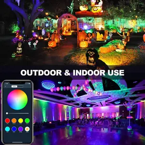Hot Sell Smart APP Flutlicht 60W RGB Weiß Fernbedienung Garten wand Bühnen lichter IP65 Wasserdichtes LED-Flutlicht für den Außenbereich
