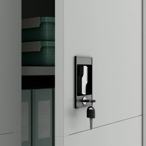 Classeur de bureau Offre Spéciale à 2 portes en acier Armoire en métal au design moderne pour chambre à coucher pour le stockage de matériel de bureau - Product Image 3