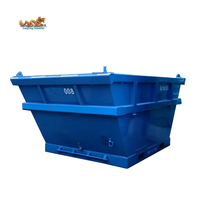 Conteneur de déchets marins robuste de 6,5 m³ conforme aux normes DNV 2.7-1 et ISO 10855