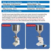 Machine de remplissage manuelle pour liquides et pâtes, idéale pour les sauces au sésame, tomate, curry, piment fort et barbecue, pour le remplissage de canettes, bouteilles et contenants en métal.