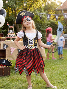 Vente en gros <span class=keywords><strong>de</strong></span> costumes <span class=keywords><strong>de</strong></span> cosplay pour filles pirates pour les fêtes <span class=keywords><strong>d</strong></span>'anniversaire, <span class=keywords><strong>d</strong></span>'Halloween et <span class=keywords><strong>de</strong></span> Noël, ensemble <span class=keywords><strong>de</strong></span> vêtements avec chapeau - Product Image 5