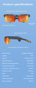 Nuevas Gafas <span class=keywords><strong>de</strong></span> Ciclismo E08 <span class=keywords><strong>con</strong></span> <span class=keywords><strong>Cámara</strong></span> <span class=keywords><strong>de</strong></span> 13MP, <span class=keywords><strong>Traductor</strong></span> IA, Asistente <span class=keywords><strong>de</strong></span> Voz, Grabación <span class=keywords><strong>de</strong></span> Video, Gafas <span class=keywords><strong>de</strong></span> Sol Inteligentes para Exteriores 2026 - Product Image 6
