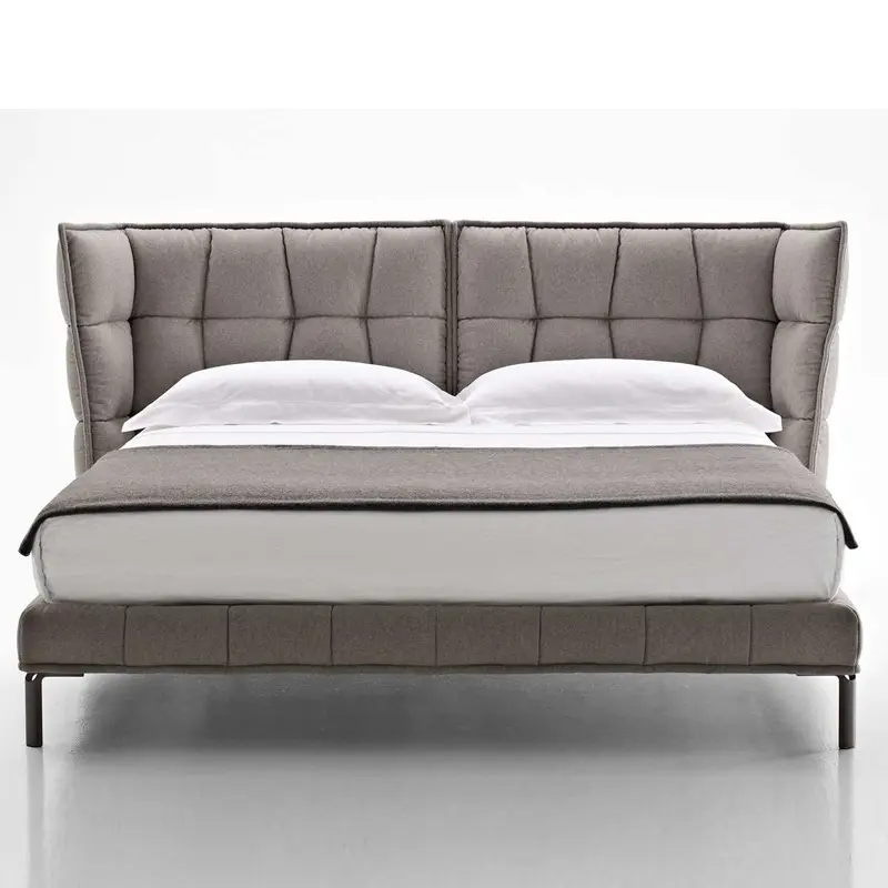 North europeu quarto moderno queen cama king size 1.8m, com função de armazenamento de pacote traseiro alto, cama macia