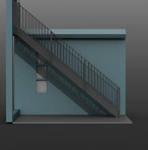 Design moderno Indoor Outdoor Espiral Escadas Alta Resistência Steel Grate Passos Railing Factory Atacado Metal Material - Product Image 5