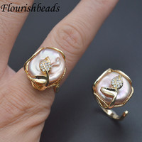 Offre Spéciale fleur forme plaqué or couleur cercle ouvert bague d'éternité pour femmes hommes bijoux anniversaire mariage Festival fête cadeaux