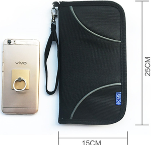 Porte-passeport de <span class=keywords><strong>voyage</strong></span> anti-RFID, élégant et léger, organiseur de documents, étui pour passeport et cartes - Product Image 3