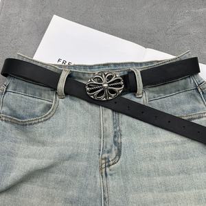 Langrisser <span class=keywords><strong>Classic</strong></span> Vine Star Croc Ceinture Pantalon rétro gaufré pour <span class=keywords><strong>homme</strong></span> Style décontracté/d'affaires Longueur personnalisée pour femme - Product Image 3