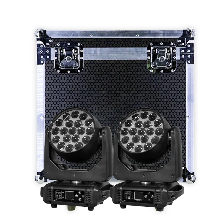 VLTG alta calidad 19PCs 15W LED Wash Light Dmx Controller RGBW LCD pantalla táctil para Night Club Party