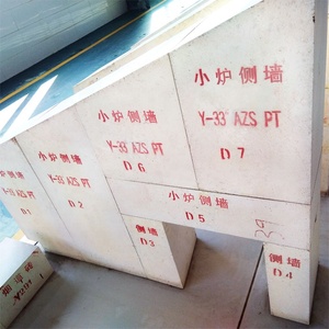 Chịu Nhiệt Độ Cao Hợp Nhất <span class=keywords><strong>Cast</strong></span> <span class=keywords><strong>AZS</strong></span> 1681 RN Cổng Tường Khối Cho Fusion Glass Furnace - Product Image 3