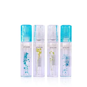 Factory 6 ml Lip Oil In Clear Tube With Aloe Vera and Vitamin Roller Bottle Lip Gloss