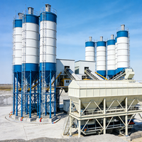 Planta Mezcladora de Concreto Modular HAOLU HZS120, Línea de Producción Totalmente Automática con Motor para Proyectos de Construcción