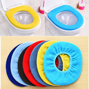 Couvre-siège de toilette portable en forme de O, couleur bonbon, pour petits articles de Yiwu, couvre-siège de toilette universel rond, chauffe-siège de toilette - Product Image 1