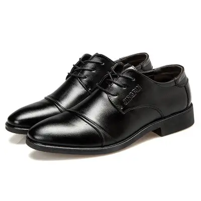 A008 Fancy Formal Men High Heel Cowboy Shoes Oxford Leather Official Shoes Men Classic Big Size Brown Dress Shoes for Men