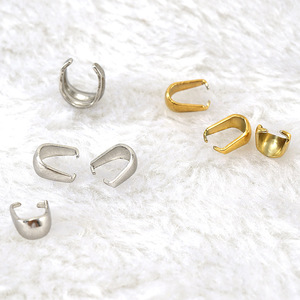 Zogxin Stainless Steel Clasp Half Moon 18K Gold Plated For Bracelet Making Jewelry Findings - Product Image 4