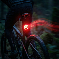 ROCKBROS Q2 MAX Lampu Belakang Sepeda Pintar dengan Sensor Rem, Nyala/Mati Otomatis, Tampilan Kustom & 4 Mode USB-C